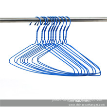 Metal Plastic 2.8mm Dia Plated Wire Laundry Clothes Hanger for Cloth